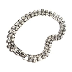 Vintage Double Layer Crystal Rhinestone Bracelet